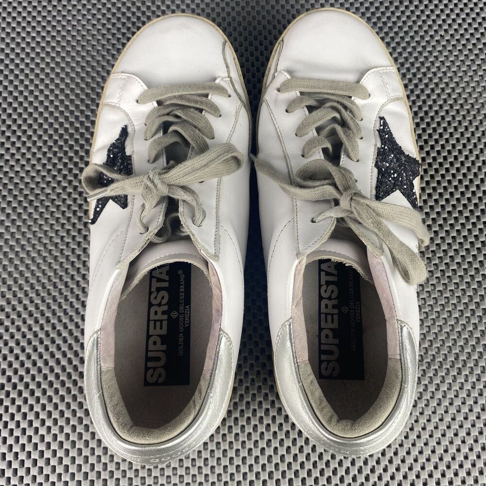 Golden Goose Super-Star Classic Sneakers Adult 42 M9 L12 White Leather Low Top - Picture 6 of 13